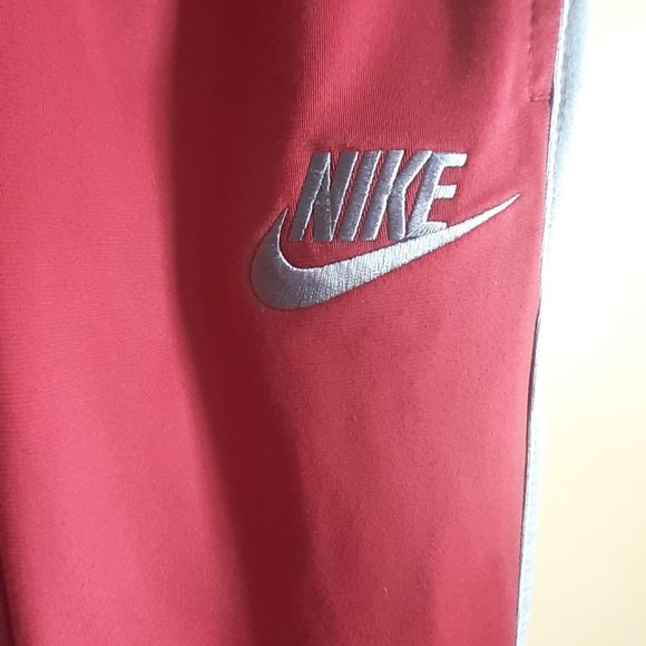 Red and Grey Nike Track Pants Kids Size 7 - Picture 4 of 6